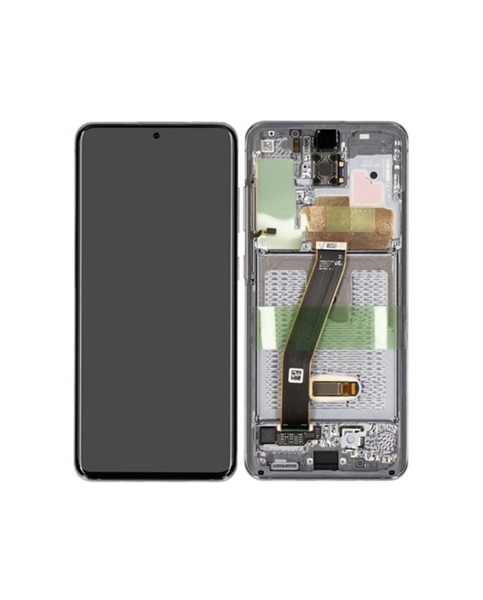 Pantalla Completa Original con Marco Samsung Galaxy S20 en color plata