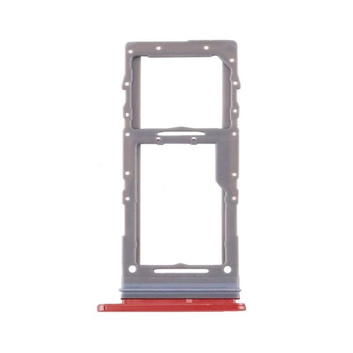 Bandeja Sim y MicroSD Samsung Galaxy S20 Plus (G985, G986) Rojo
