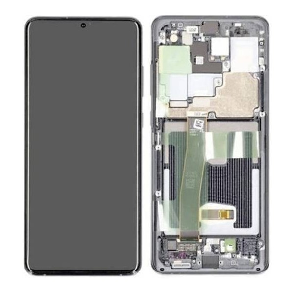 Pantalla Completa Original con Marco Samsung Galaxy S20 Ultra G988 Gris