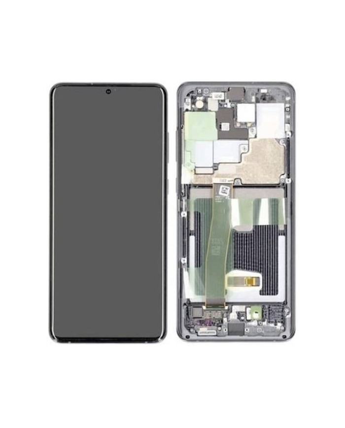 Pantalla Completa Original con Marco Samsung Galaxy S20 Ultra G988 Plata
