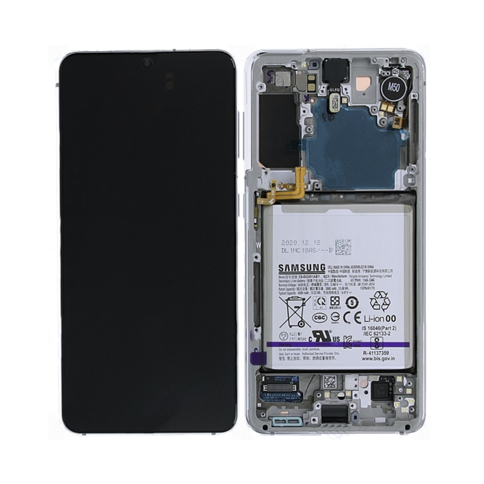 Pantalla Completa Original Samsung Galaxy S21 5G (G991) Plata