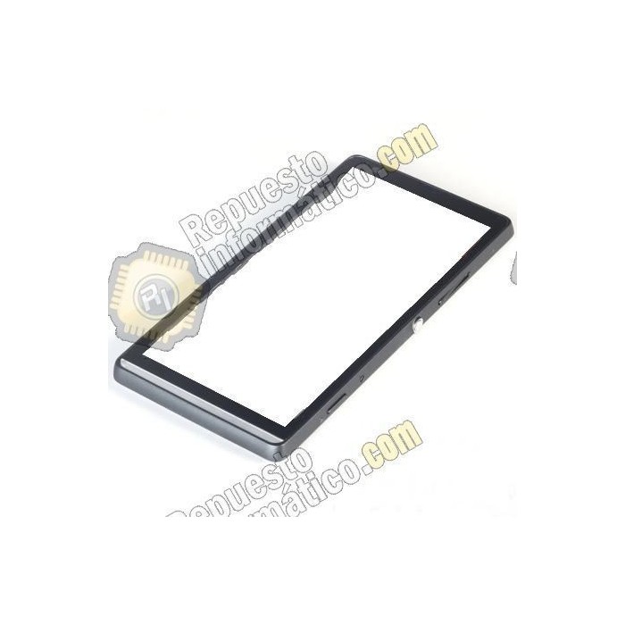 Marco Frontal + boton power y volumen silver Xperia SP M35H (Desmontaje)
