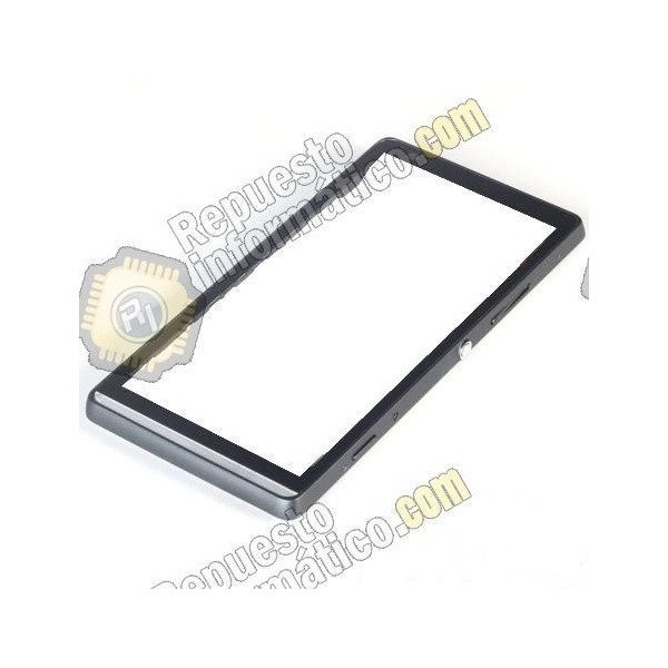Marco Frontal + boton power y volumen silver Xperia SP M35H (Desmontaje)