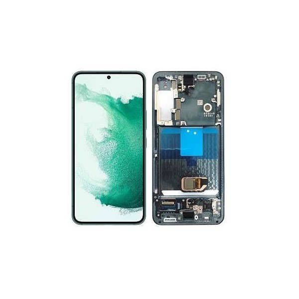 Pantalla Original Lcd + Tactil con Marco Samsung Galaxy S22 5G Verde
