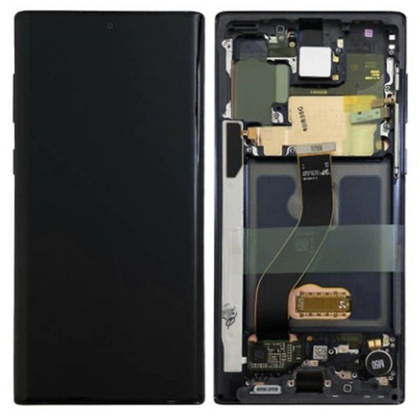 Pantalla Lcd + Tactil con Marco Samsung Galaxy Note 10 N970 Negro