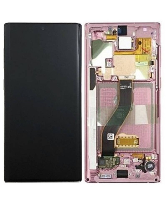 Pantalla Lcd + Tactil con Marco Samsung Galaxy Note 10 N970 Rosa