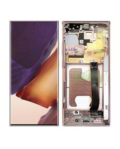 Pantalla Completa Original con Marco Samsung Galaxy Note 20 Ultra N986 Dorada-Bronze
