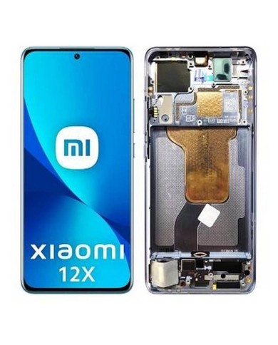 Pantalla Original Con Marco para Xiaomi 12X Azul 2112123AC