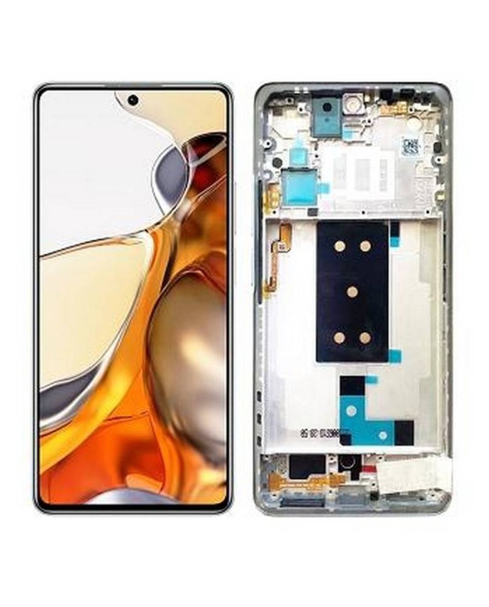Pantalla Lcd + Tactil con Marco Xiaomi 11T, Xiaomi 11T Pro Plata