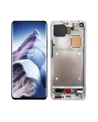 Pantalla Original Lcd + Tactil con Marco Xiaomi Mi 11 Ultra Plata M2102K1G