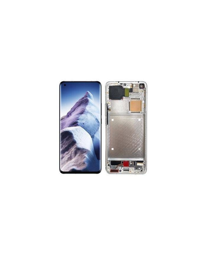 Pantalla Original Lcd + Tactil con Marco Xiaomi Mi 11 Ultra Plata M2102K1G