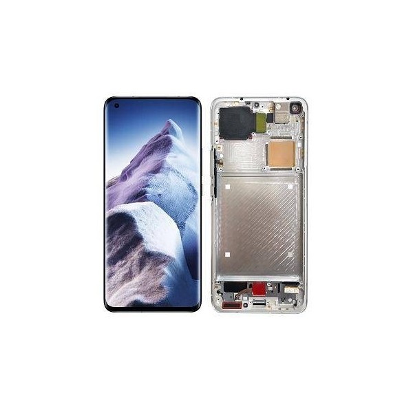 Pantalla Original Lcd + Tactil con Marco Xiaomi Mi 11 Ultra Plata M2102K1G