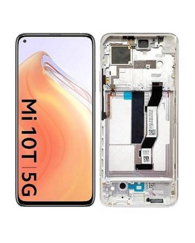 Pantalla Completa Original con Marco Xiaomi Mi 10T Pro Plata