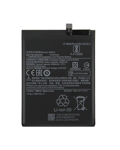 Bateria BM53 para Xiaomi Mi 10T, Xiaomi Mi 10T Pro