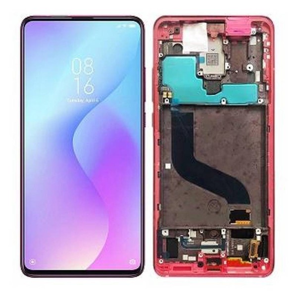 Pantalla Lcd + Tactil con Marco Xiaomi Mi 9T, Mi 9T Pro Rojo