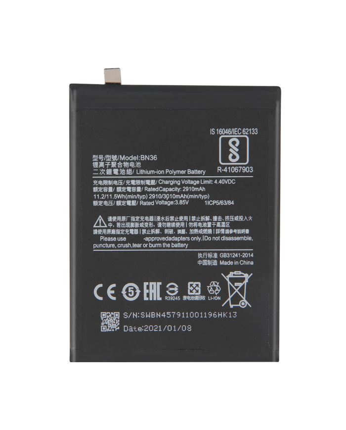 Batería BN36 de Repuesto para Xiaomi Mi A2 - ENVIO 24H