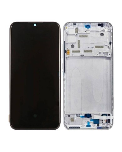 Pantalla Lcd + Tactil con Marco Xiaomi Mi A3 Plata