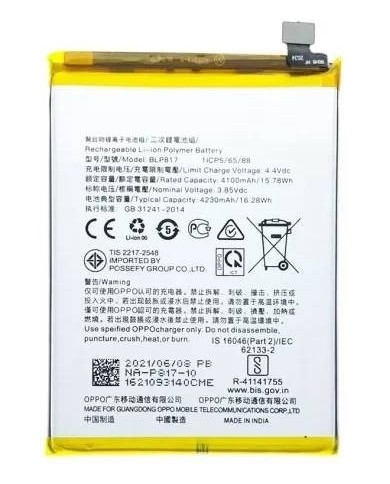 Bateria Oppo A15 (CPH2185) BLP817