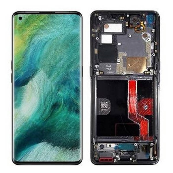 Pantalla Con Marco Oppo Find X2 Pro CPH2025 Negro