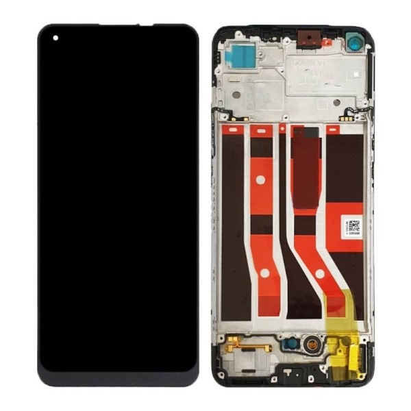 Pantalla Completa Original con Marco Oppo A74 4G CPH2219 Negro