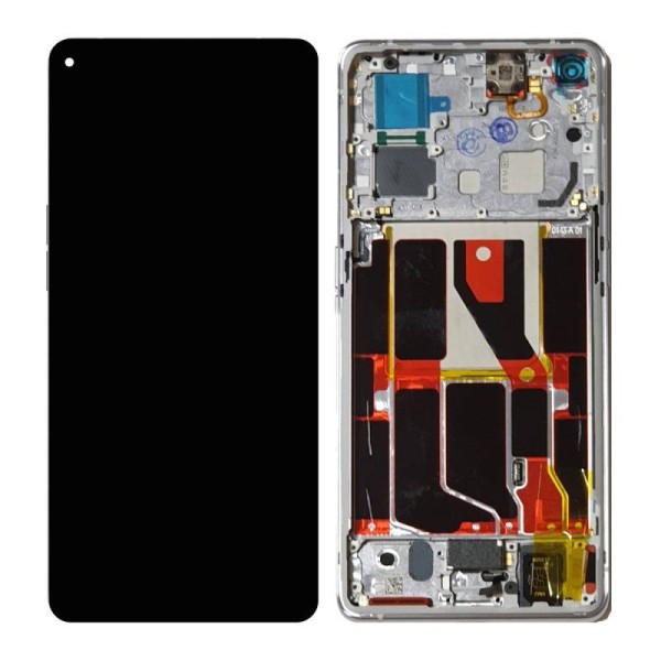 Comprar Pantalla Con Marco Para Oppo Find X5 CPH2307 en Color Plata