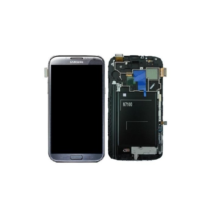 Pantalla ( Lcd+Tactil+marco ) Galaxy Note 2 N7100 (gris) (Directo de fabrica)