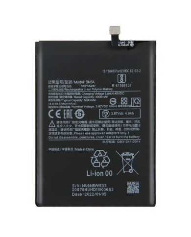 【Bateria BN5 】Para Xiaomi Redmi Note 10 5G BN5A 4900mAh