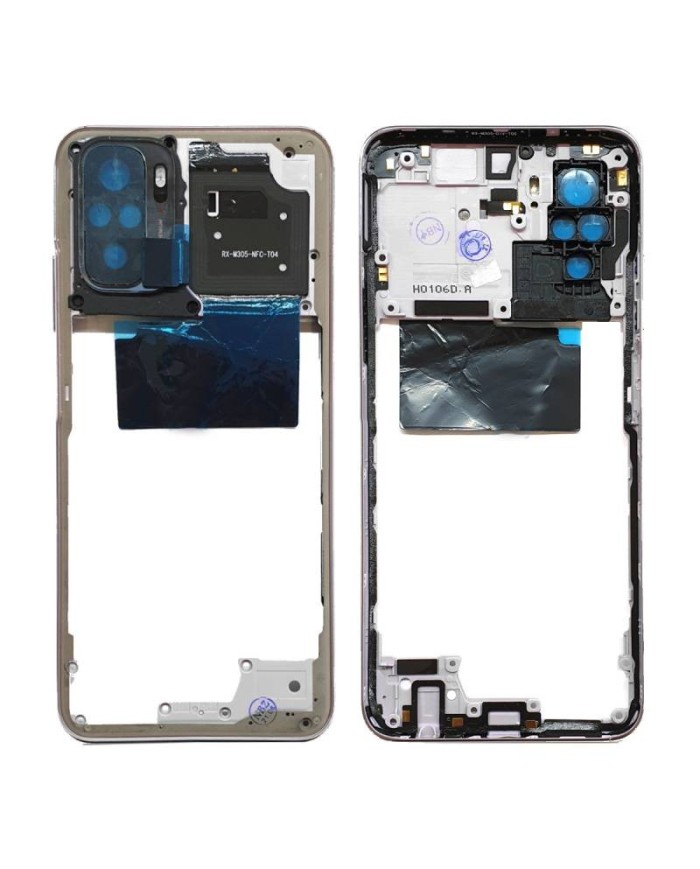 Chasis Intermedio Xiaomi Redmi Note 10 4G M2101K7AG Plata