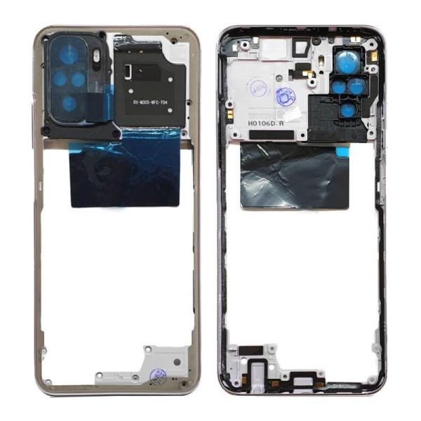 Chasis Intermedio Xiaomi Redmi Note 10 4G M2101K7AG Plata