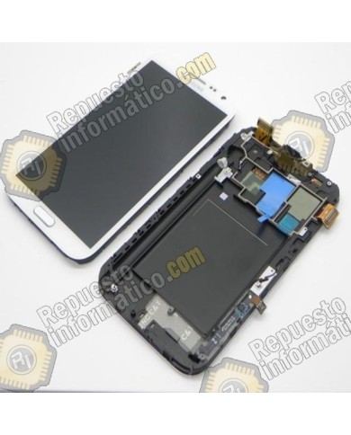 Pantalla (Lcd+Tactil+marco) Galaxy Note 2 N7105 (Blanca) (Directo de fabrica)