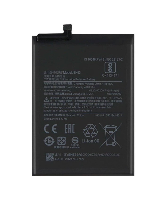 Bateria BN53 Xiaomi Redmi Note 9 Pro