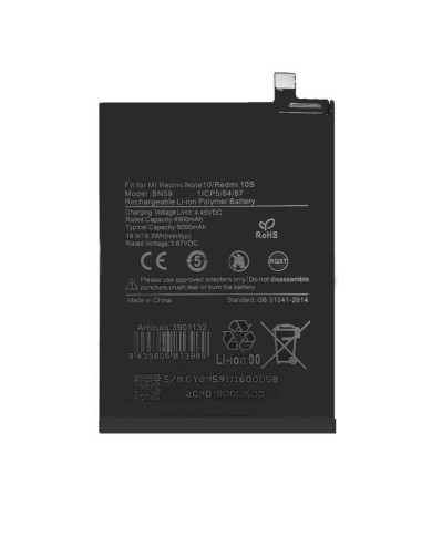 Bateria BN59 Xiaomi Redmi Note 10S
