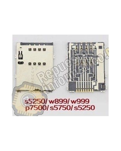Lector sim tablet P5110/P5100/P7500 , Samsung Wave 2 (S5250) y Wave575 (S5750)