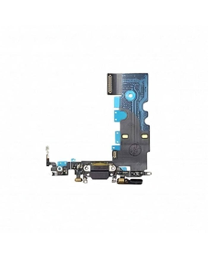 Flex Conector de Carga, Antena y Microfono IPhone 8 Negro