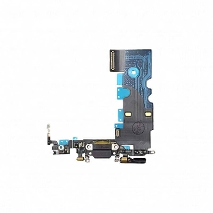 Flex Conector de Carga, Antena y Microfono IPhone 8 Negro