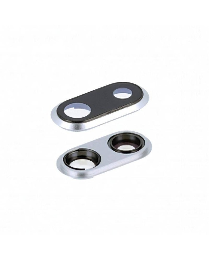 Lente Cámara Trasera con Embellecedor iPhone 8 Plus Plata