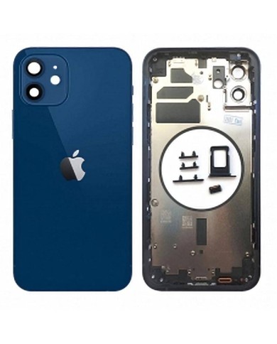 Compra Chasis Carcasa Trasera iPhone 12 Azul