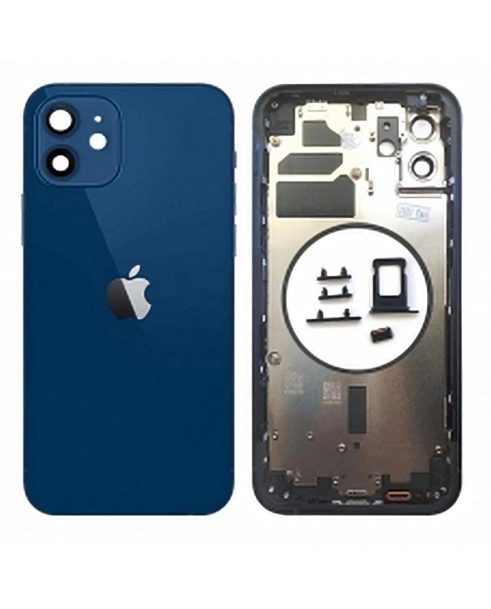 Compra Chasis Carcasa Trasera iPhone 12 Azul