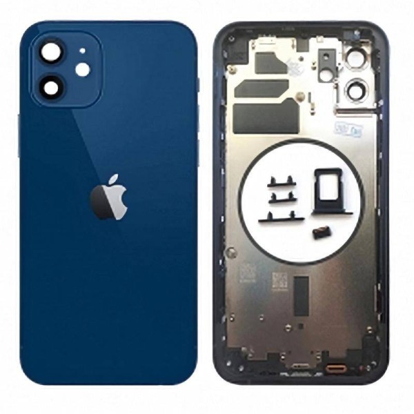 Compra Chasis Carcasa Trasera iPhone 12 Azul