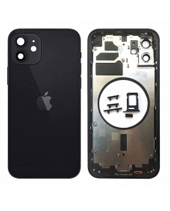 Compra Chasis Carcasa Trasera iPhone 12 Negro
