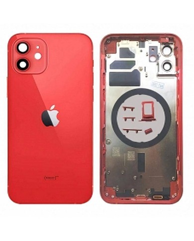 Compra Chasis Carcasa Trasera iPhone 12 Rojo