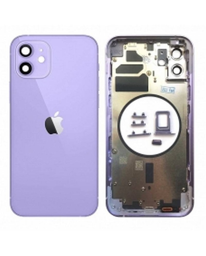 Compra Chasis Carcasa Trasera iPhone 12 Lila - Morado
