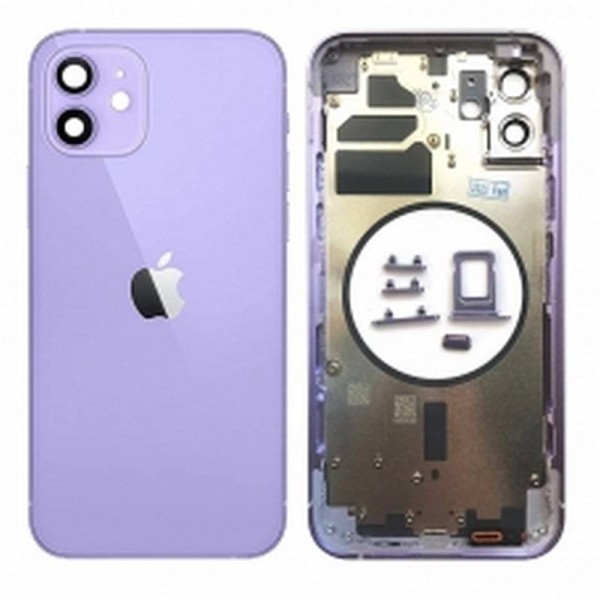 Compra Chasis Carcasa Trasera iPhone 12 Lila - Morado