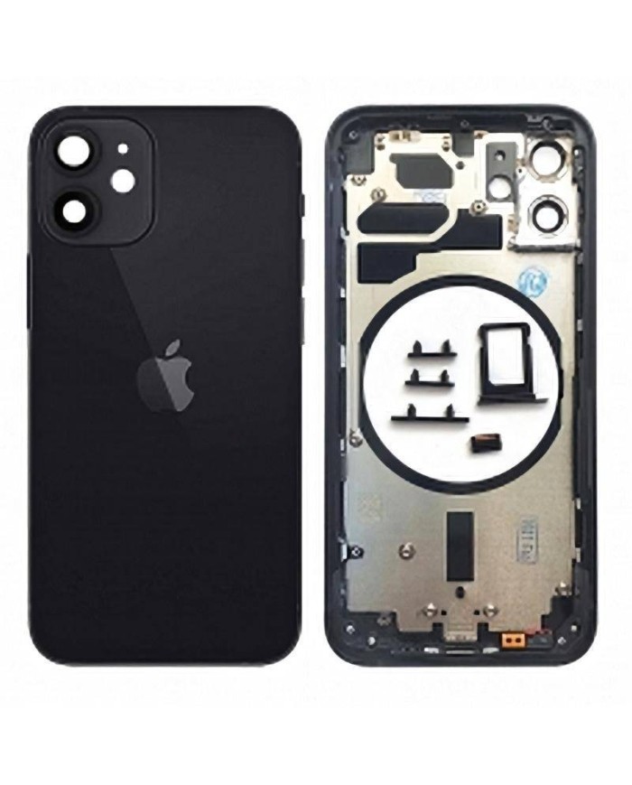 Comprar Chasis Carcasa Trasera iPhone 12 Mini Negro