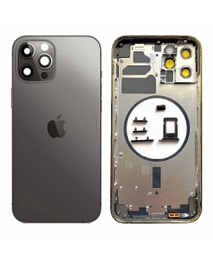 Comprar Chasis Carcasa Trasera para iPhone 12 Pro Gris Oscuro