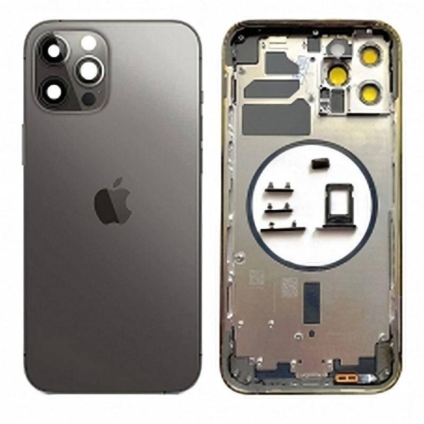 Comprar Chasis Carcasa Trasera para iPhone 12 Pro Gris Oscuro