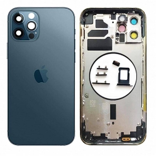 Comprar Chasis Carcasa Trasera para iPhone 12 Pro Azul