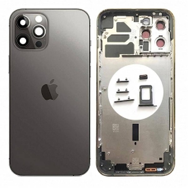 Comprar Chasis Carcasa Trasera para iPhone 12 Pro Max Gris