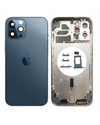 Comprar Chasis Carcasa Trasera para iPhone 12 Pro Max Azul