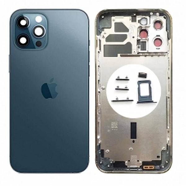 Comprar Chasis Carcasa Trasera para iPhone 12 Pro Max Azul